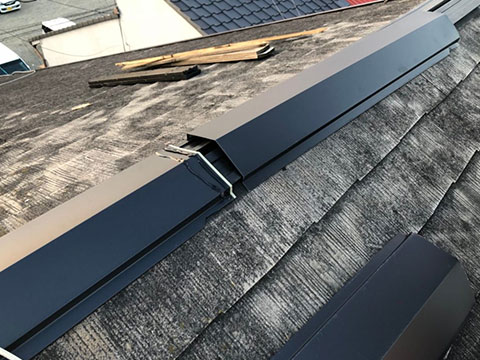 世田谷区瀬田 屋根修理（棟交換）