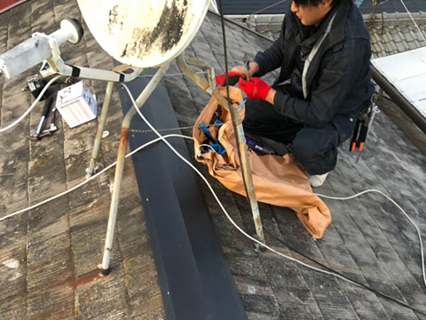 世田谷区瀬田 屋根修理（棟交換）