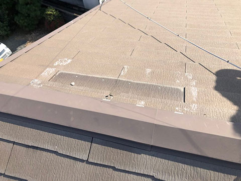 渋谷区幡ケ谷 屋根修理（コロニアル差し替え）