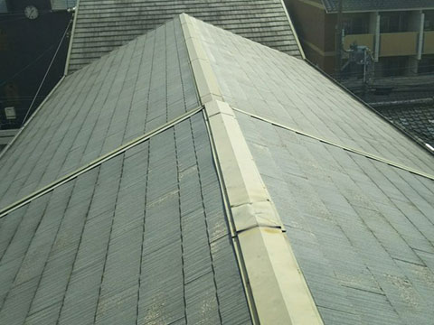 世田谷区等々力 屋根修理（棟交換）