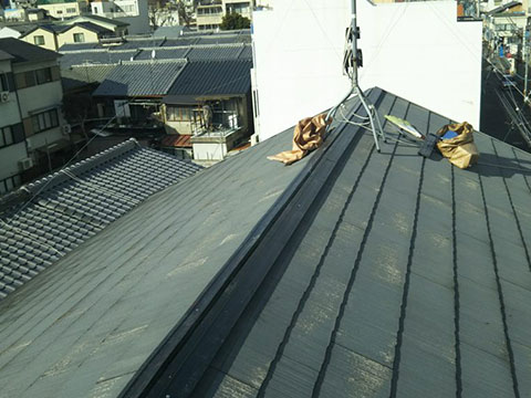 世田谷区等々力 屋根修理（棟交換）