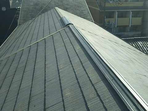 世田谷区等々力 屋根修理（棟交換）