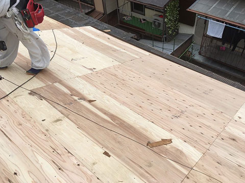 杉並区松庵 屋根葺き替え（軽量化）