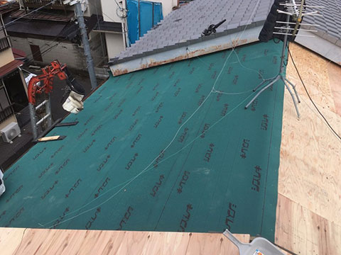杉並区松庵 屋根葺き替え（軽量化）