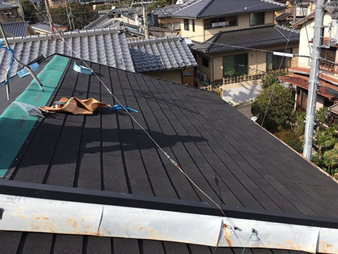 杉並区松庵 屋根葺き替え（軽量化）