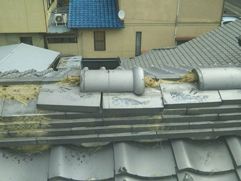 目黒区洗足 屋根修理（棟修理）