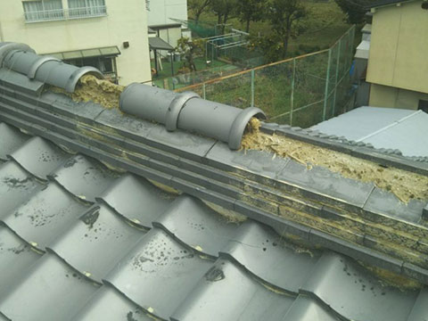 目黒区洗足 屋根修理（棟修理）