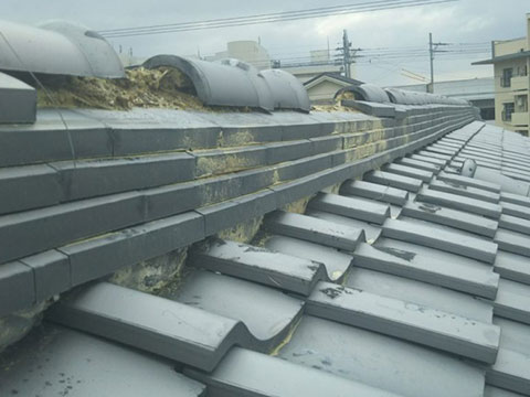 目黒区洗足 屋根修理（棟修理）